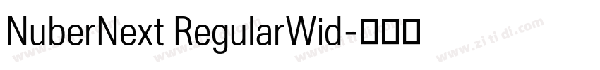 NuberNext RegularWid字体转换 NuberNext RegularWid字体转换